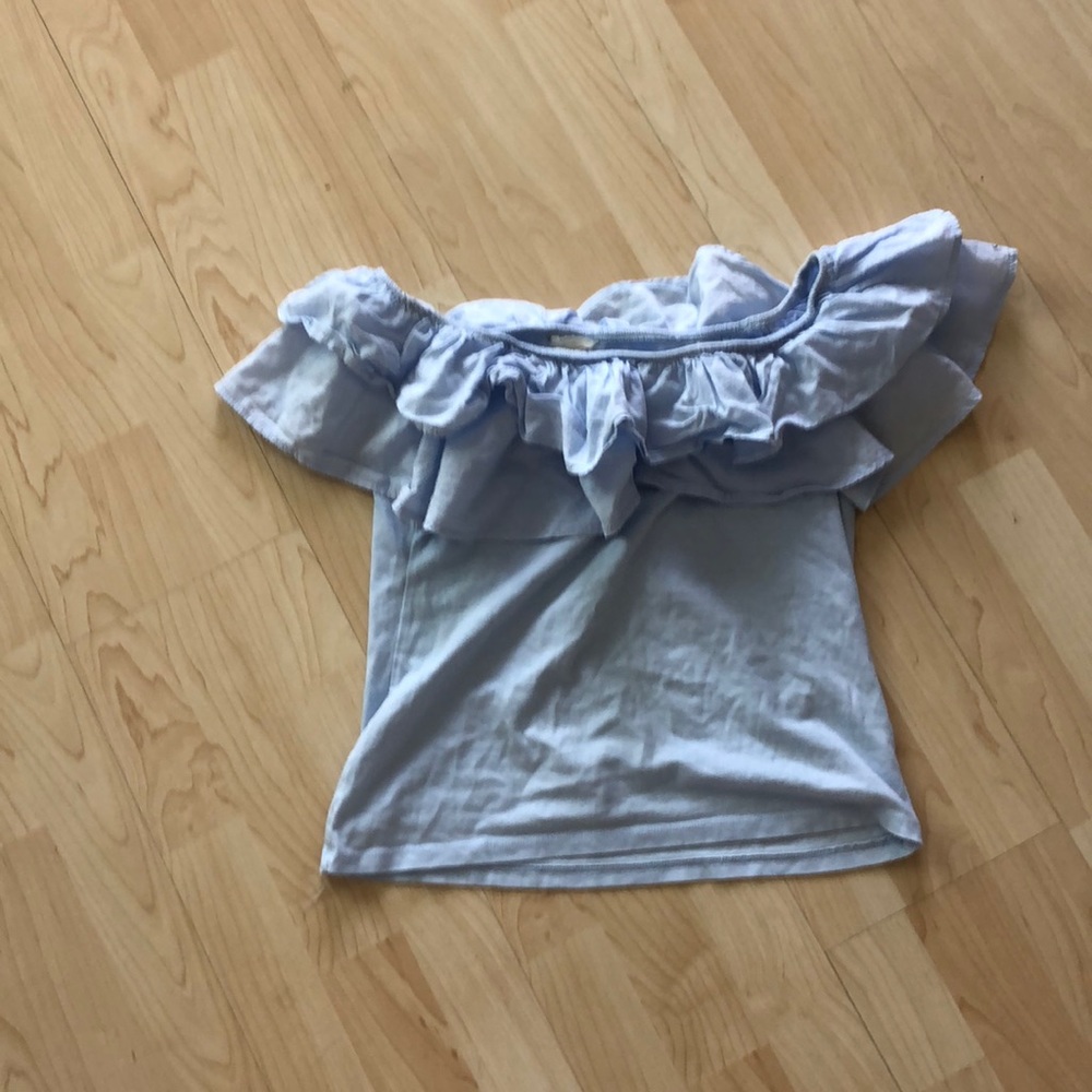 h&m hawaiian off the shoulder top